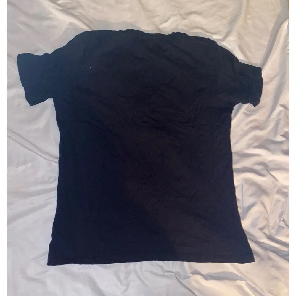 The‎ Kooples Mens Felt Skull Tee T-Shirt Black Cotton Size Large